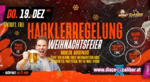 HACKLERREGELUNG Weihnachtsfeier